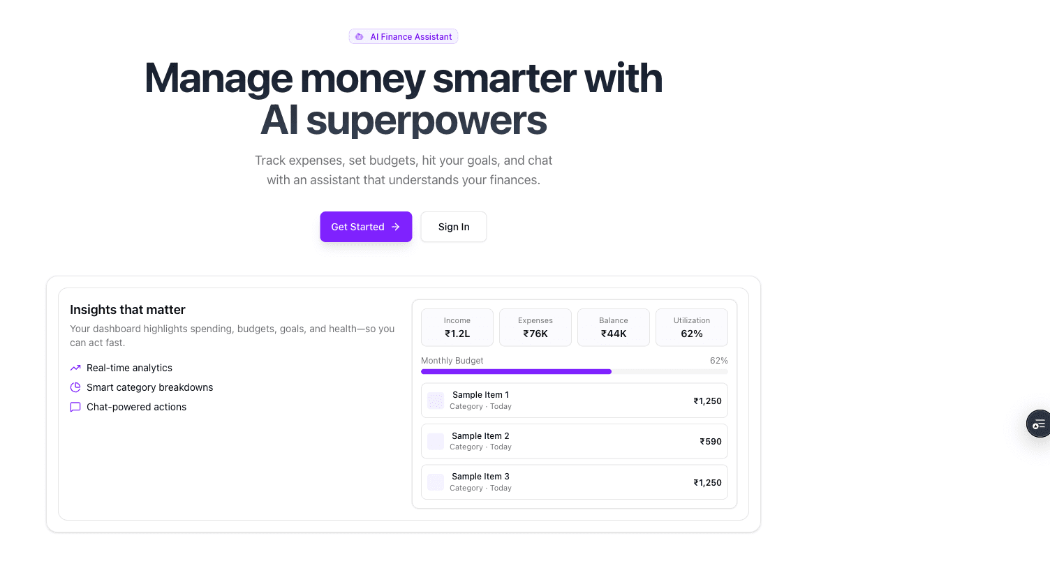 AI-Database Financial Assistant
