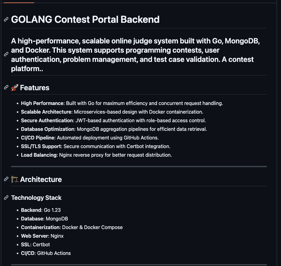 Scalable Contest Platform